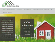 Tablet Screenshot of nwirentalproperties.com